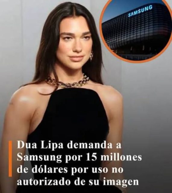 Dua Lipa ✨ @dualipa ha interpuesto una demanda contra Samsung ante un tribunal federal de California, exigiendo una compensación de 15 millones de dólares. La artista acusa a la tecnológica de utilizar su imagen sin consentimiento para promocionar y vender televisores en Estados Unidos. 📌

El conflicto se centra en una fotografía de 2024, tomada durante el festival Austin City Limits, que habría aparecido en los empaques de los productos. Según el equipo legal de la cantante, se intentó resolver la situación de forma privada desde junio de 2025, pero al no obtener respuesta ni el cese de la campaña, procedieron con la acción legal por violación de derechos de imagen y uso indebido de marca.

#DuaLipa #Samsung #DerechosDeImagen #Demanda #Legal