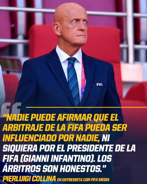 🚨 ¡EXPLOTÓ LA POLÉMICA EN EL MUNDIAL! 🚨

El legendario Pierluigi Collina, jefe de arbitraje de la FIFA, rompió el silencio tras el escandaloso Argentina vs. Egipto que dejó fuera de la Copa del Mundo a la selección africana. 😮⚽

Ante las duras críticas por el uso del VAR (un gol anulado a Egipto y un penal no cantado a Mohamed Salah), Collina defendió la honestidad de los jueces y mandó un mensaje contundente: ¡Ni Gianni Infantino influye en las decisiones de los árbitros! 🚫👔

¿Fue justo el resultado o le metieron la mano en el bolsillo a los Faraones? 🤔👇

Ajusta la lupa y lee el análisis técnico completo de las jugadas y las declaraciones completas en nuestra web: 
WWW.LALOCURA.COM 📲 

#Mundial2026 #Argentina #Egipto #PierluigiCollina #LaLocura