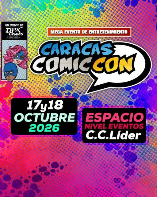 🚀 ¡ATENCIÓN COMUNIDAD! LaLocura Network te invita a tu lugar feliz 🦸‍♂️✨

¡Pónganle fecha al calendario! Nos complace invitarlos oficialmente a vivir la experiencia de la CARACAS COMIC CON 2026 @comicconcaracas (Edición Nº 26). Preparem los cosplays porque la cita de este año viene con todo.

La organización ya ha confirmado a su primer gran invitado internacional, ¡y es una auténtica leyenda! Desde México llega MARIO CASTAÑEDA 🇲🇽, la inconfundible voz de Gokú y muchísimos personajes que marcaron nuestra infancia. 💥

¡Por favor, no se queden por fuera! Vayan preparándose desde ya para vivir el fin de semana más geek del año.

📌 Coordenadas del evento:

🗓️ ¿Cuándo? Sábado 17 y domingo 18 de octubre de 2026.

⌚️ Horario: 11:00 a.m. a 8:00 p.m.

📍 Lugar: @espacio.caracas en el @cclider

🎟️ Entradas: ¡La preventa ya está activa! Corre a asegurar tu pase en LISTOTICKET.NET (disponible hasta el 18 de mayo o hasta agotarse la existencia). Para más detalles sobre stands y boletería, revisa el perfil oficial de la organización.

¡Nos vemos en la Comic Con! ¡EXCELSIOR! 🎬🔥

#LaLocuraNetwork #CaracasComicCon #ComicConCaracas #MarioCastañeda #CulturaGeek