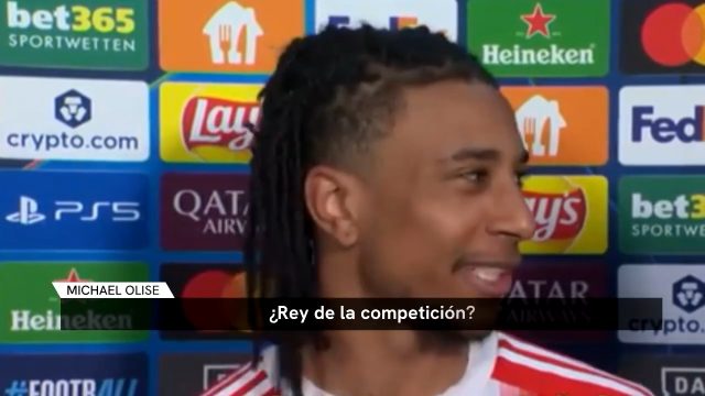 Polemica respuesta de uno de los mejores medio punta del mundo en la actualidad perteneciente a las filas del FC Bayern Munchen @fcbayern autor del 5to gol ante el Real Madrid @realmadrid en los 4tos de Final de la UEFA Champions League 🏆 @championsleague 

En la entrevista a la prensa le preguntaron:

"Vencieron al rey de la Competicion" donde el respondio con sarcasmo 

"¿Rey de la competicion?"

Es todo un personaje el Frances! @m.olise 🔥
#fcbayern #olise #realmadrid #UCL